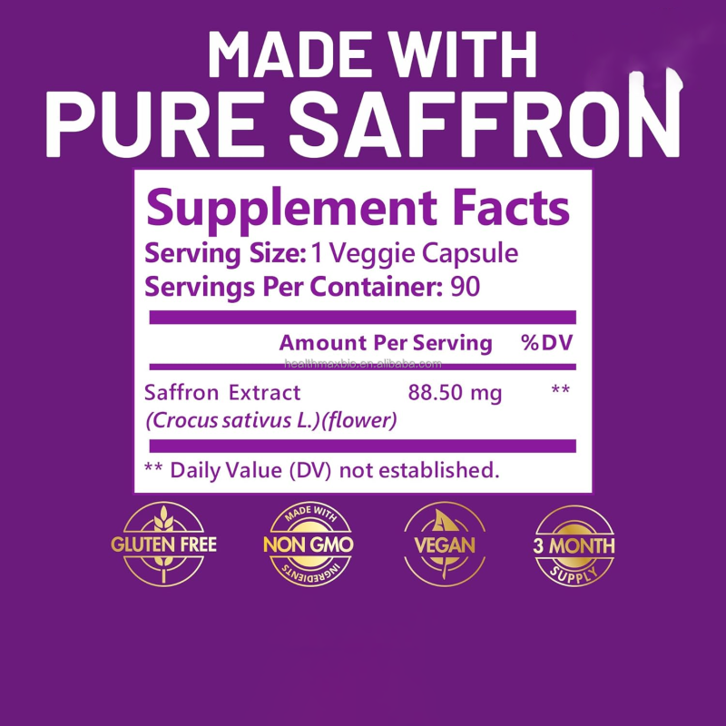 Happy Saffron Capsules Supplier - High Quality Mood Support with Curcumin Zinc