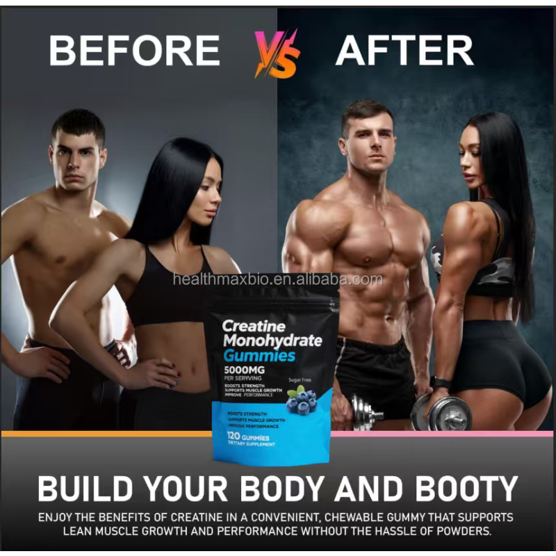 Muscle Growth Gummies Factory - OEM/ODM Private Label 5000mg Creatine Gummies