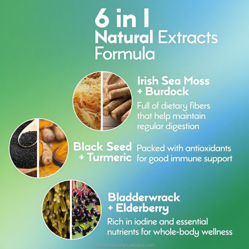 Sugar-Free Irish Moss Gummies Manufacturer - OEM Vegan Immune Digestive Health