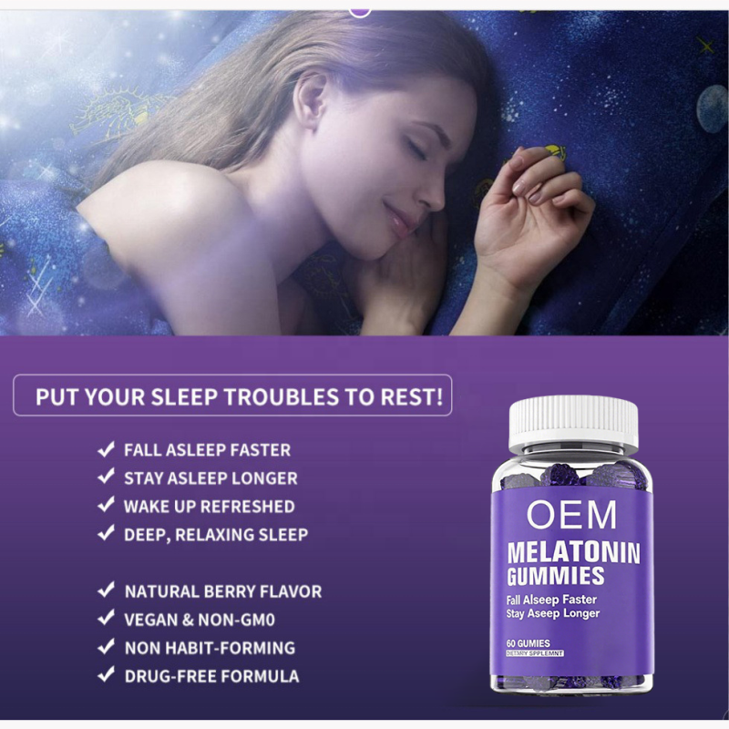 Melatonin Gummies Manufacturer - OEM/ODM Vegan Fast Sleep Healthcare Supplements