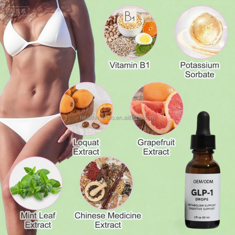 GLP-1 Satiety Drops Factory - OEM Private Label Metabolism Support Hunger Control