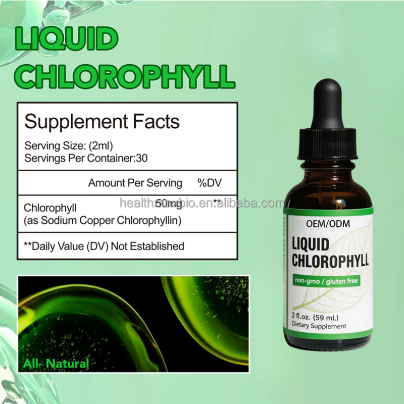 Chlorophyll Liquid Drops Manufacturer - Custom Private Label Syrup Splina Detox