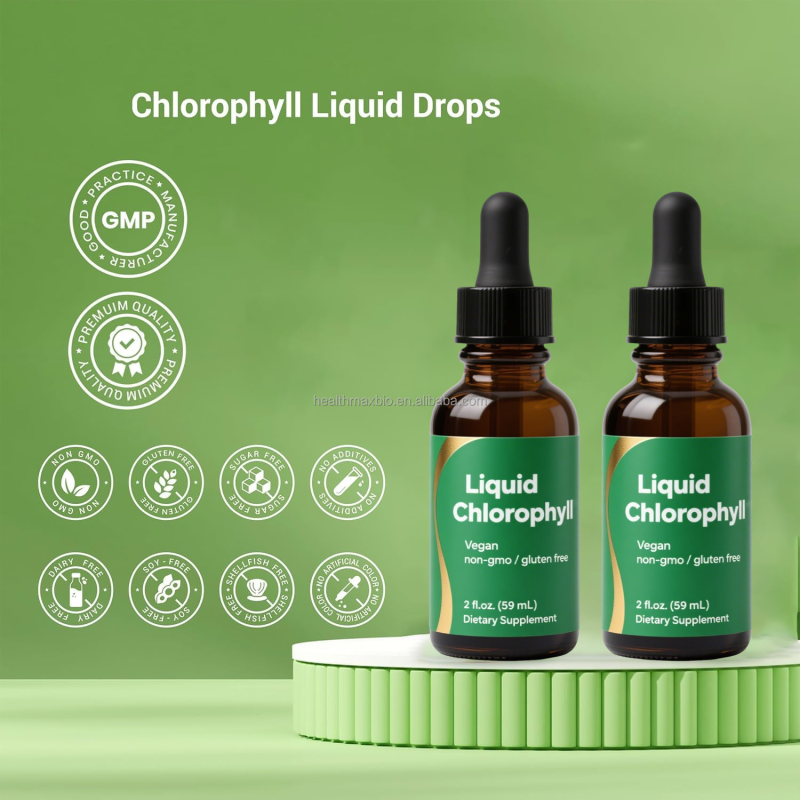 Chlorophyll Drops Factory - OEM Private Label Drinking Vegan Immune Boost