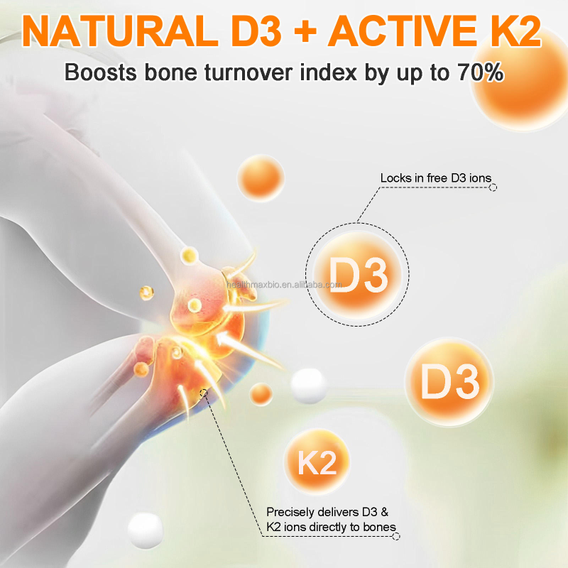 Vitamin D3 K2 Drops Supplier - OEM Private Label Bones Heart Mood Immune Health