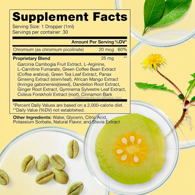 Women's Herbal Antioxidant Drops Factory - Customized Natural Detox Fat Burner