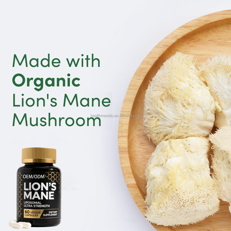 Lion's Mane Capsules Manufacturer - OEM Mushroom Supplement for Brain Wellness