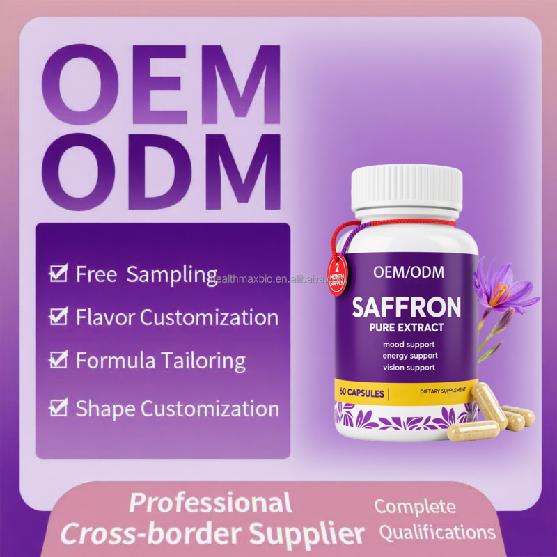 Happy Saffron Capsules Supplier - High Quality Mood Support with Curcumin Zinc