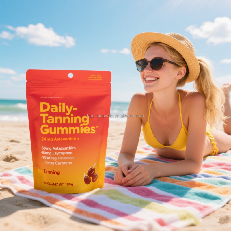 Tanning Gummies Supplier - OEM Private Label Skin Care Supplement Tan Boost