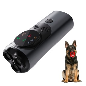 Ultrasonic Device Manufacturer - High-Power 3-Headed Ultrasonic Dog Repeller with LED Motion Activated Rechargeable