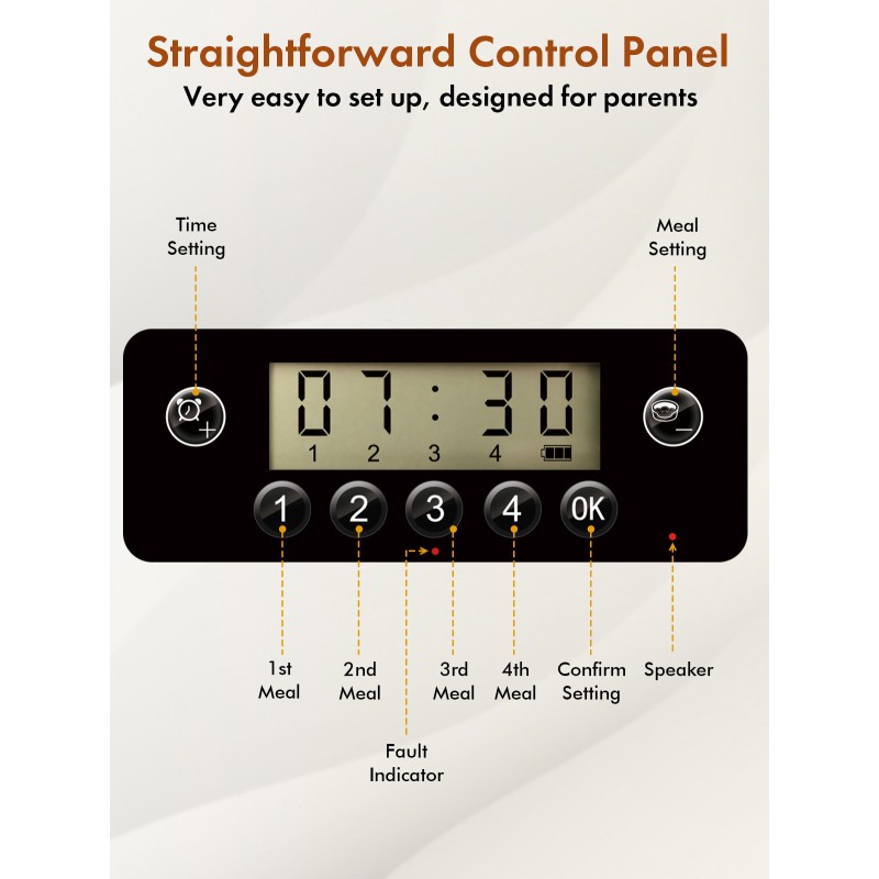 Automatic Feeder Factory - Black IP65 Waterproof Stainless Steel Pet Feeder Smart Automatic Timer Large 6L Capacity