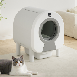 Cat Toilet Supplier - Fully Automatic Large Cat Toilet Quick Self-Cleaning Plastic Litter Box APP Remote