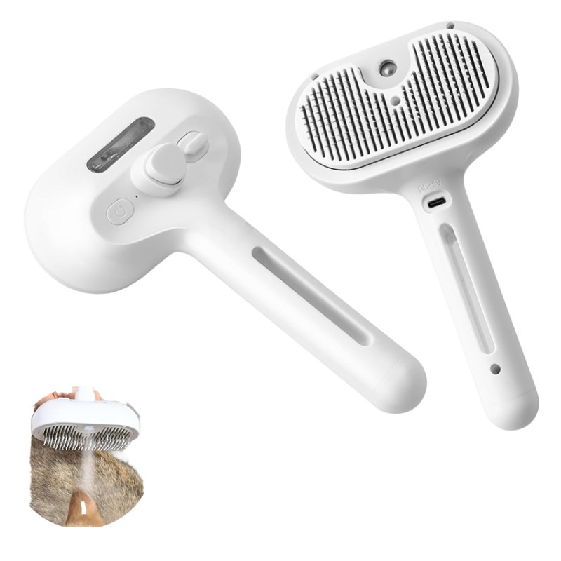 Pet Comb Manufacturer - Self-Cleaning Pet Hair Removal Comb Flying Hair Grooming Spray Brush for Cats and Dogs