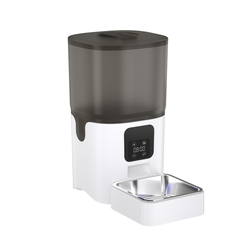 Pet Feeder Manufacturer - 2025 Stainless Steel Automatic Pet Feeder with Camera Smart Portable 6L Large Capacity Dog