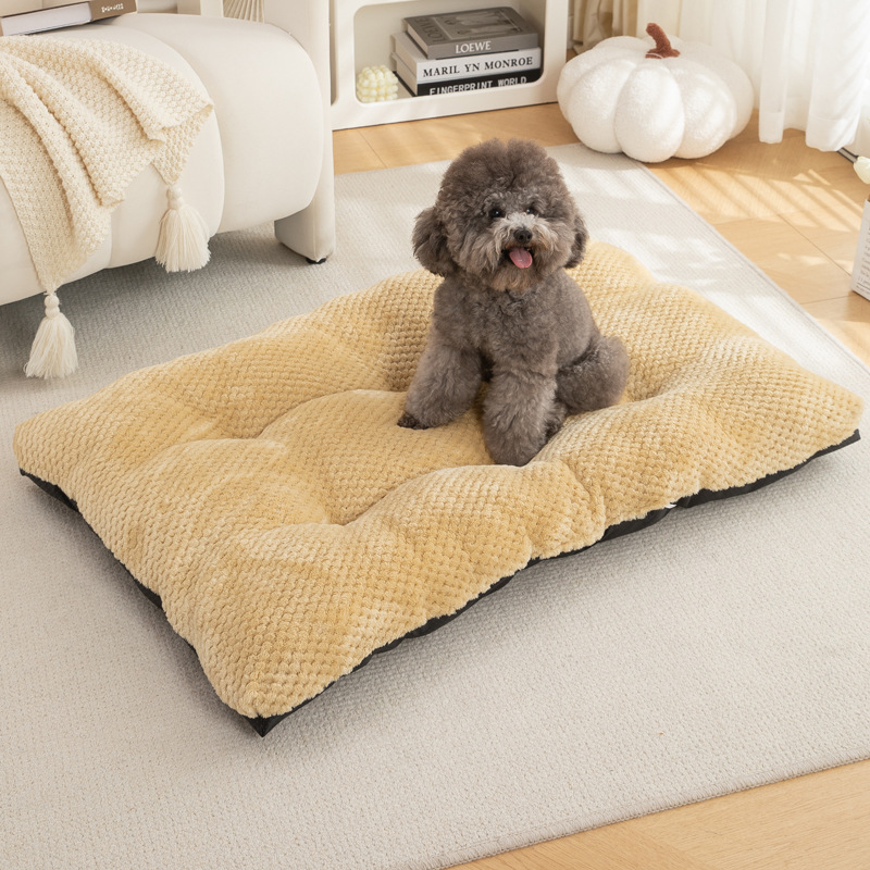 Pet Bed Supplier - Amazon's Choice Winter Warm Pet Mat Solid Pineapple Pattern Soft Comfortable Dog Bed Cat Nest