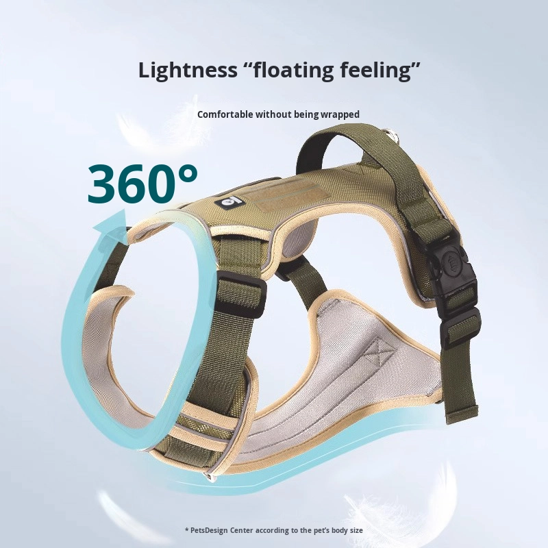 Dog Harness Factory - Fashionable Adjustable Explosion-Proof Dog Leash Vest for Large Dogs Cross-Border Chest Harness