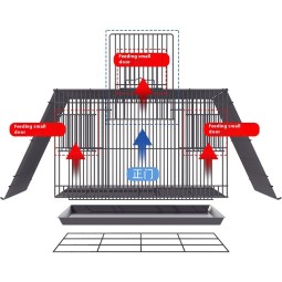 Bird Cage Supplier - OEM Oversized Metal Household Use