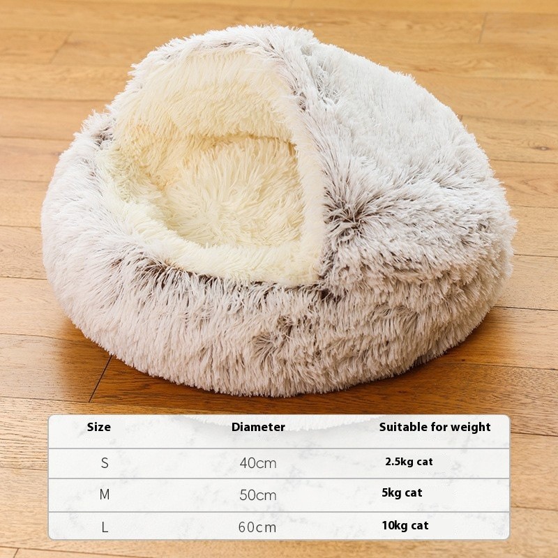 Pet Nest Supplier - OEM Half Pack Crystal Velvet Kennel