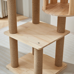 Cat Climbing Frame Manufacturer - OEM Solid Wood Space Capsule