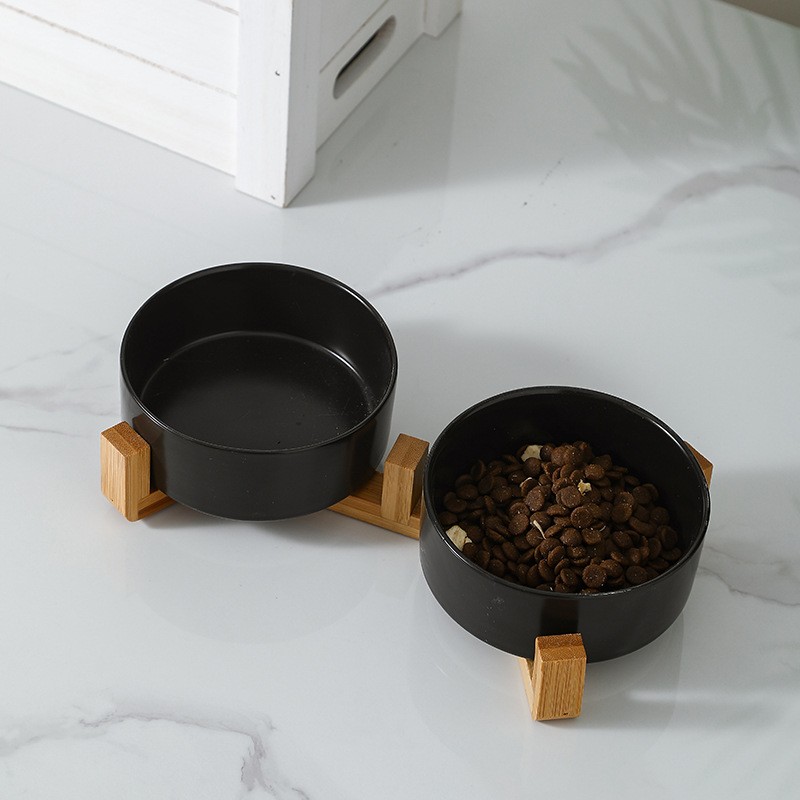 Pet Bowl Manufacturer - OEM Ceramic Steel Double Bowl