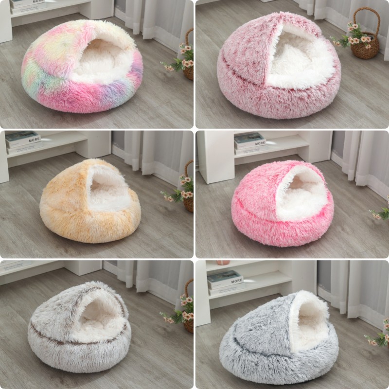 Cat Dog Kennel Supplier - Semi-Enclosed Plush Four Seasons