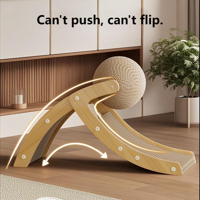 Vertical Cat Claw Board Supplier - Corrugated Paper Sisal Ball