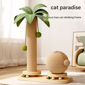 Cat Turntable Supplier - Solid Wood Scratching Column Climbing