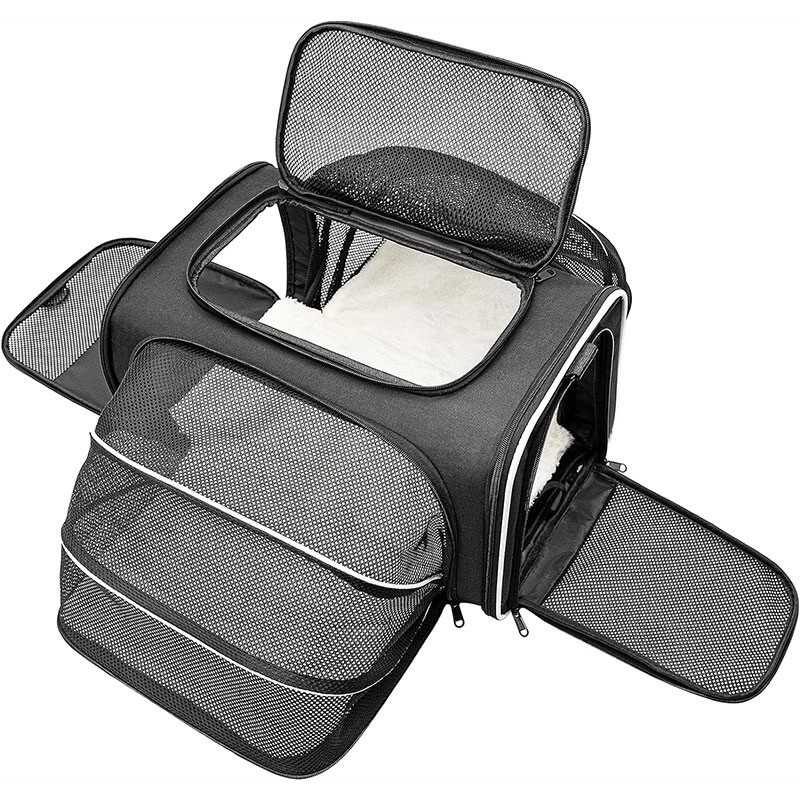 Cat Backpack Manufacturer - Expandable Button Closure Portable