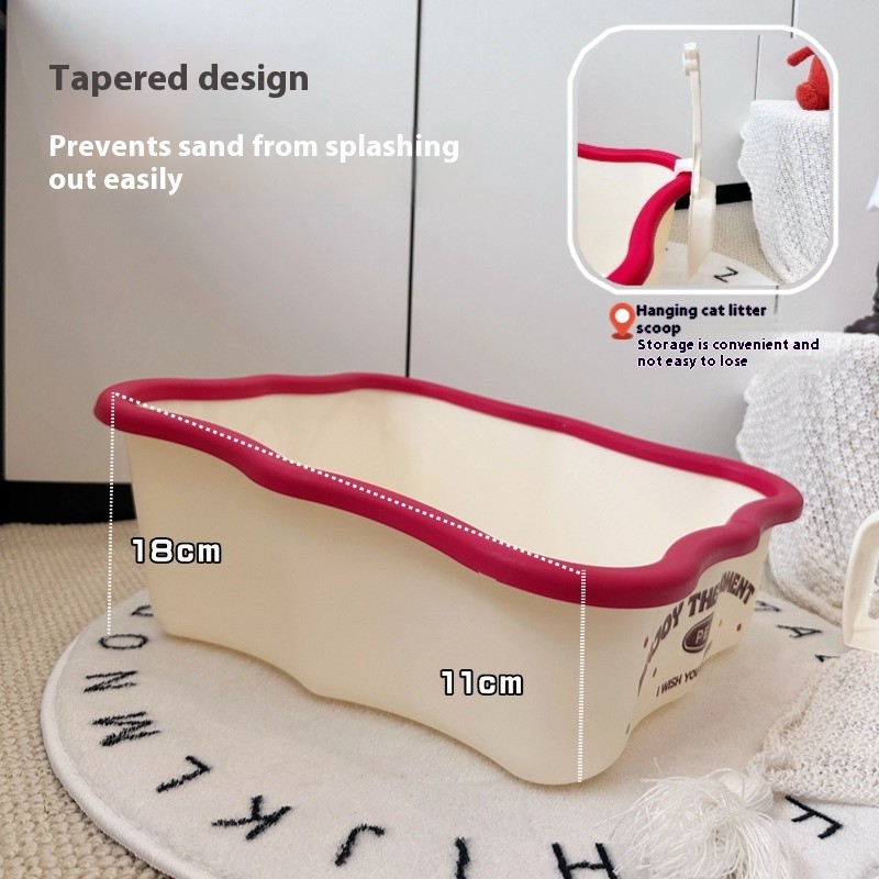Cat Litter Box Supplier - Thickened Anti-Splash Plastic Toilet