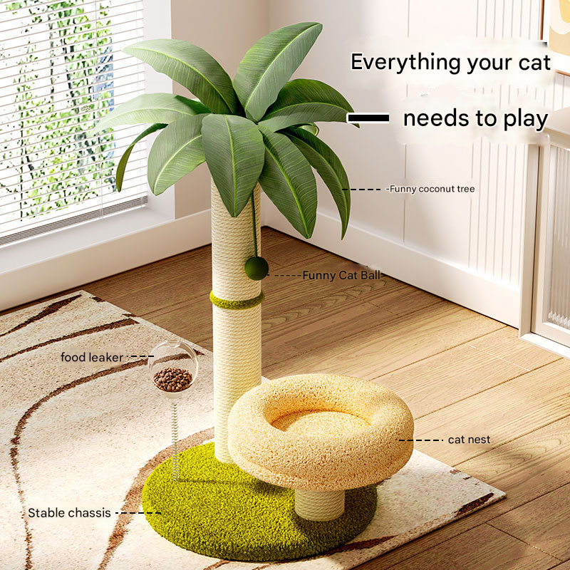 Coconut Tree Cat Rack Manufacturer - Sisal Grind Claw Toy Stick