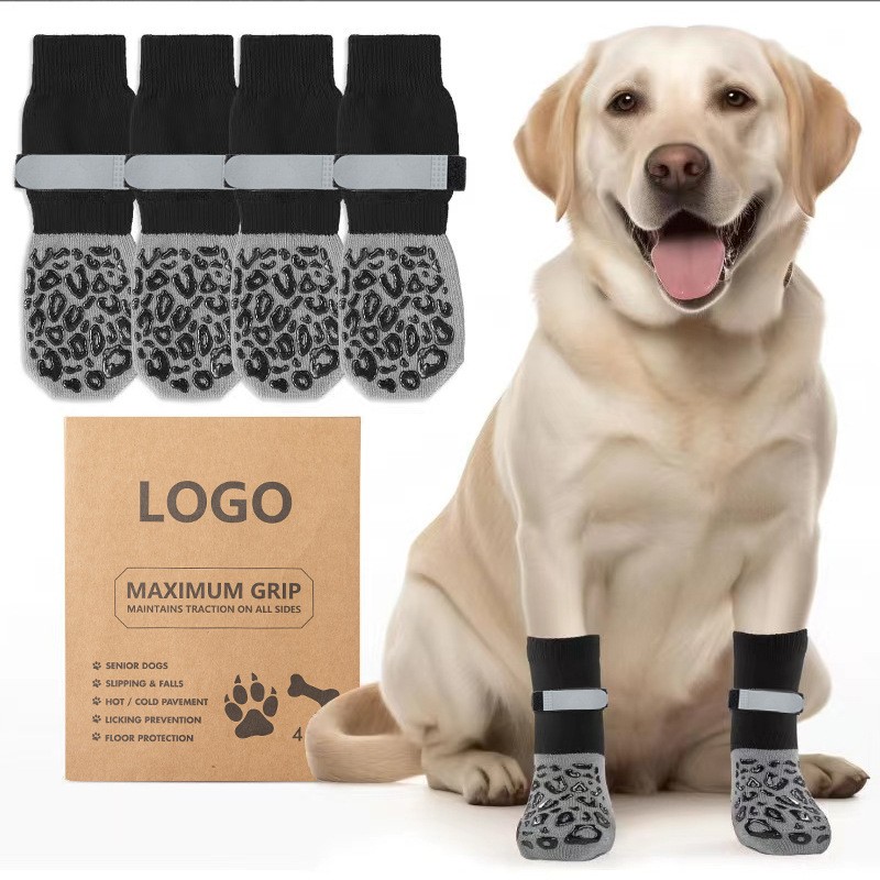 Large Dog Socks Supplier - Anti-Scratch Cotton Mute Foot Cover
