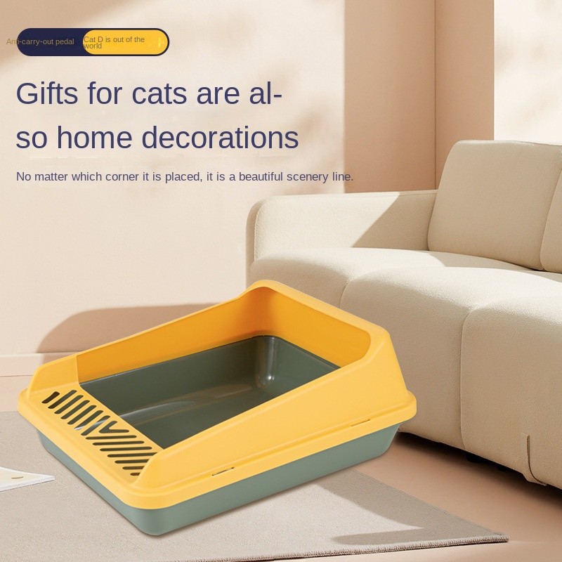 Semi-Enclosed Cat Litter Basin Factory - Anti-Splash Odor-Proof