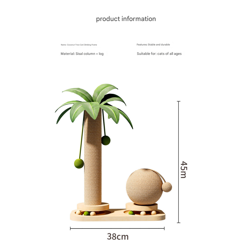 Cat Turntable Supplier - Solid Wood Scratching Column Climbing
