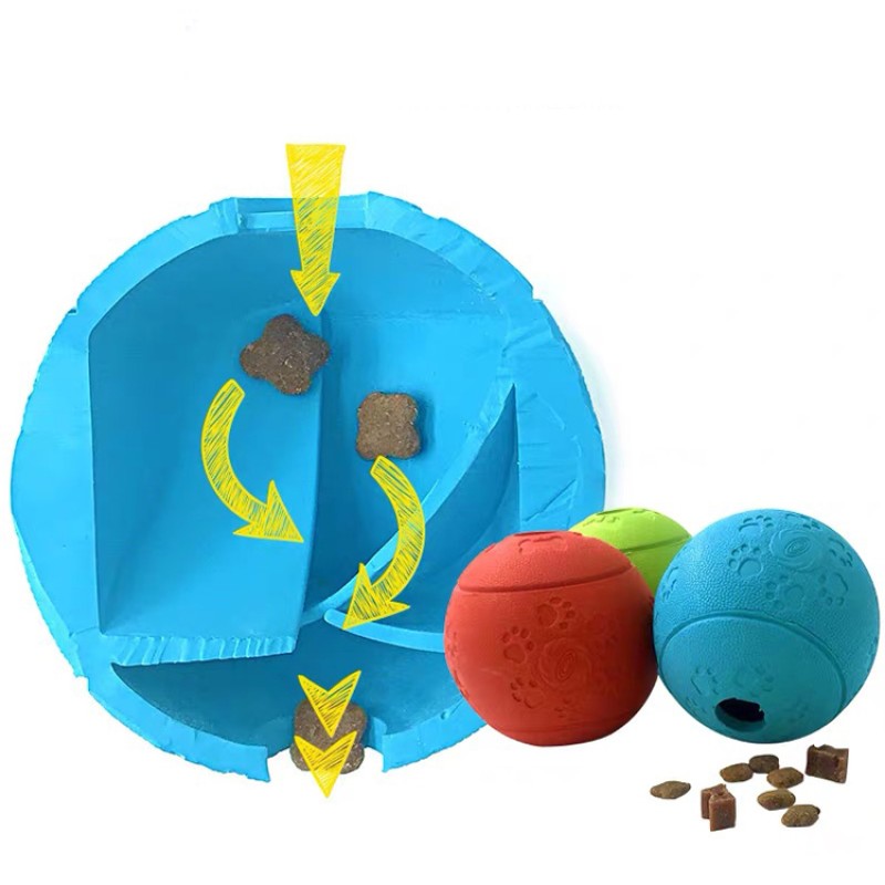 Dog Snack Toy Factory - Small Rubber Treat Ball Safe