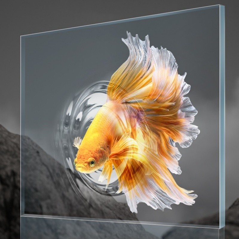Desktop Fish Tank Supplier - HD Glass Hot Bending Landscaping