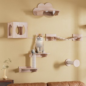 Wall-Mounted Cat Tree Supplier - Integrated Jumping Platform