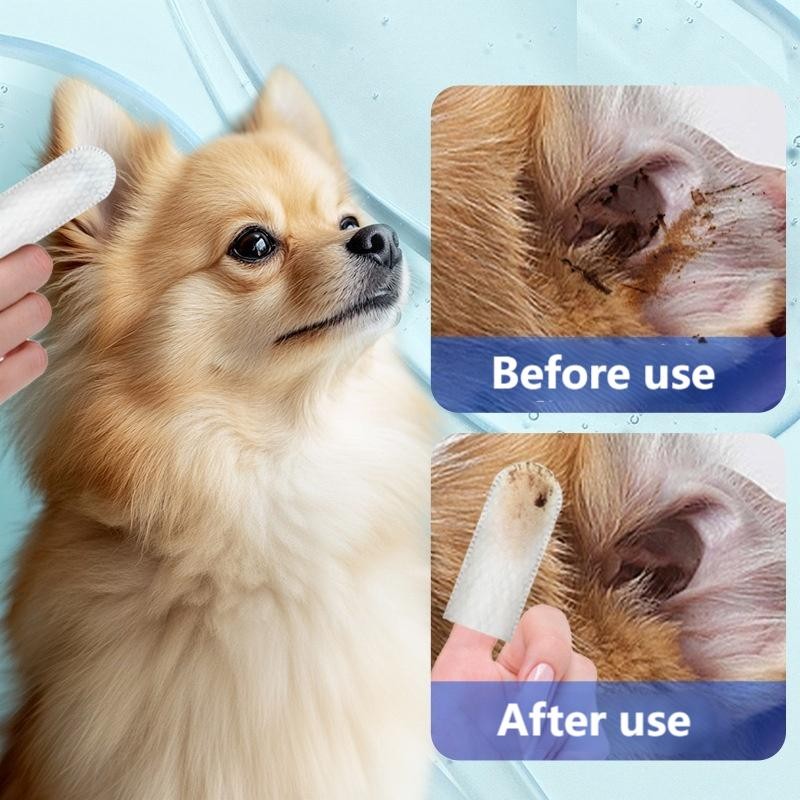Pet Ear Cleaning Wipes Supplier - Finger Cuff Ear Care