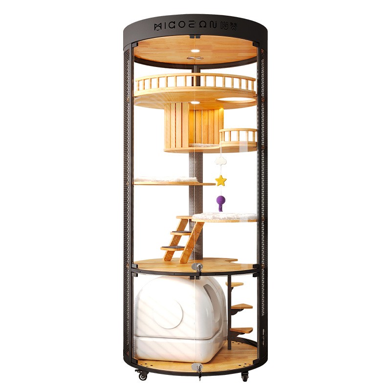 Cat Villa Manufacturer - Luxury Glass Indoor Cage Year-Round