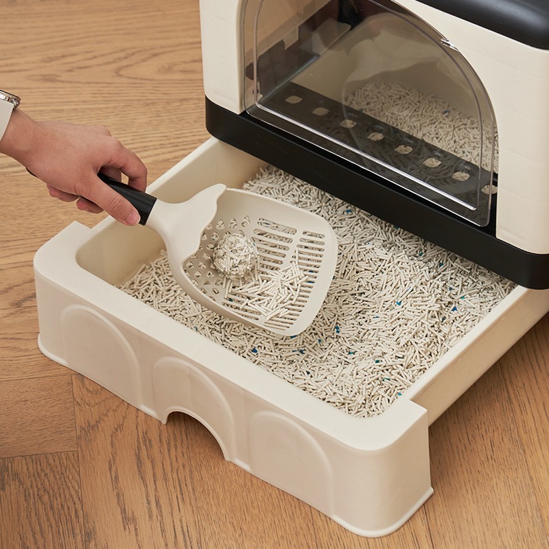 Cat Litter Box Factory - Folding Enclosed Anti-Sand Deodorant