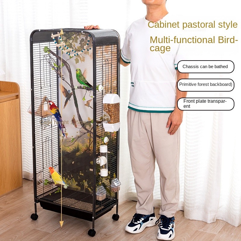 Ornamental Birdcage Factory - Pastoral Metal Villa Button Closure