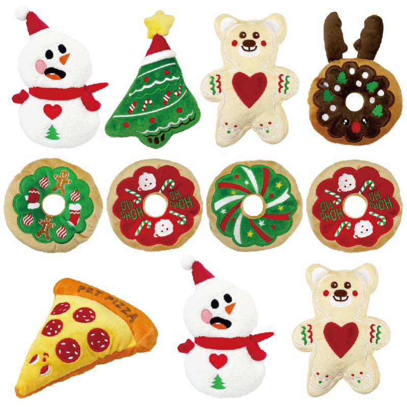 Dog Chew Toys Manufacturer - Durable Plush Squeaky Donut Toy