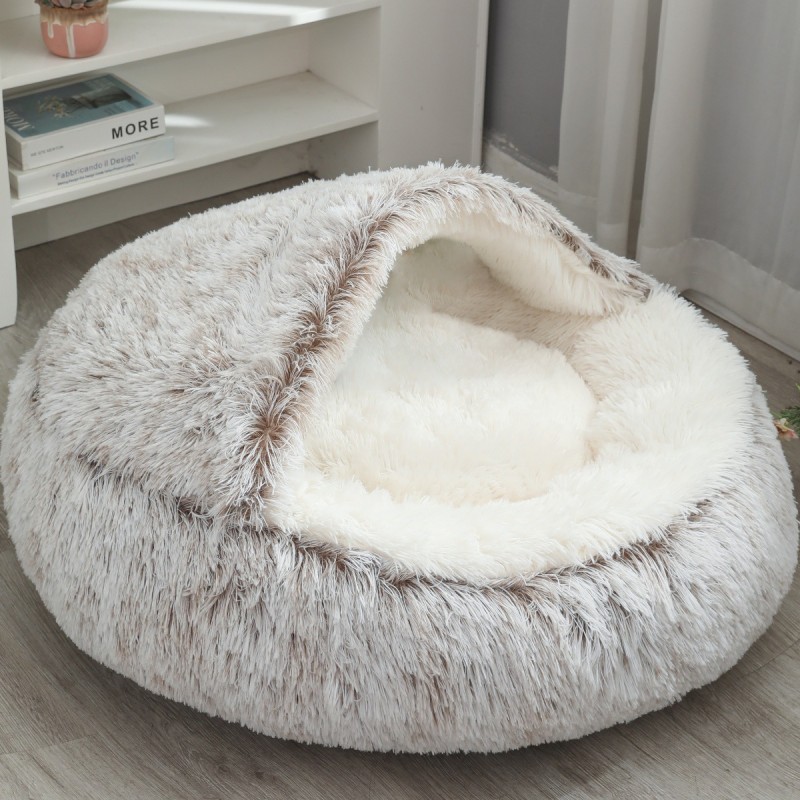 Cat Dog Kennel Supplier - Semi-Enclosed Plush Four Seasons