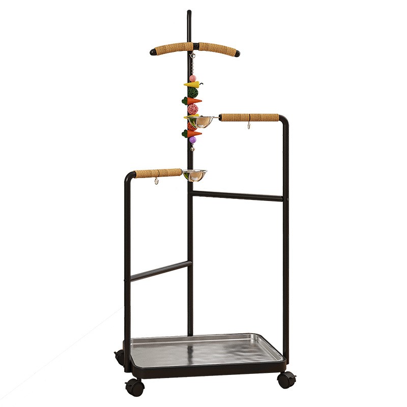 Parrot Bird Stand Supplier - Stainless Steel Movable Floor Support
