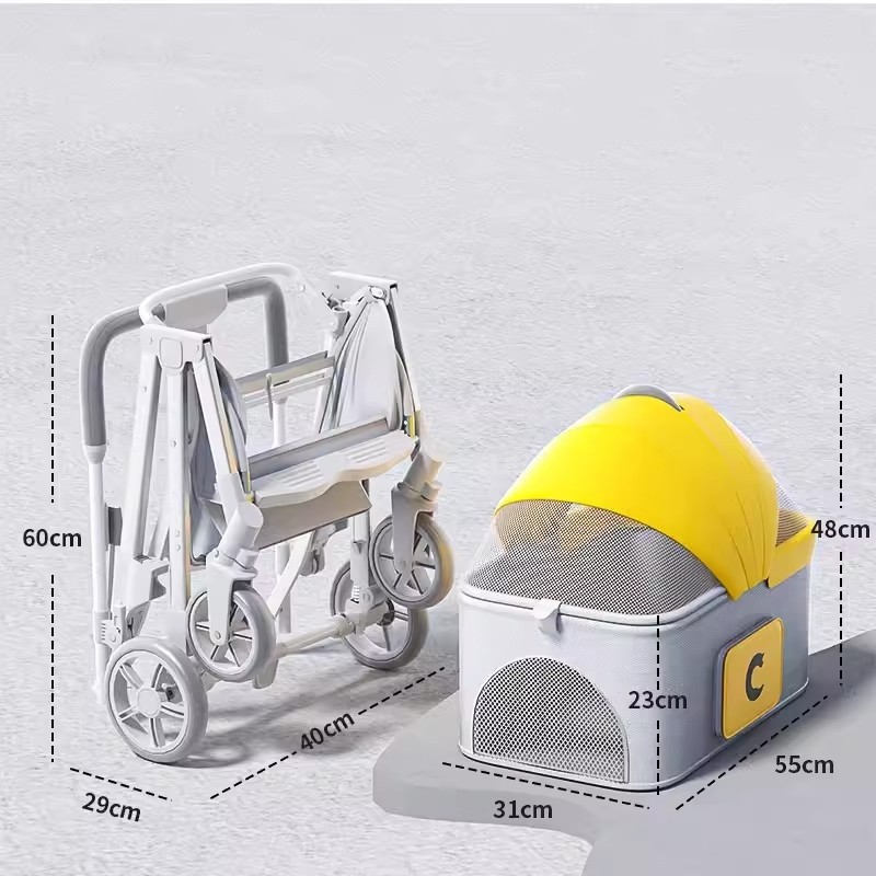 Pet Stroller Factory - High Quality 4-Wheel Small Dogs Cats