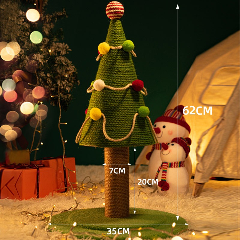 Christmas Tree Cat Tree Manufacturer - Natural Sisal Scratcher