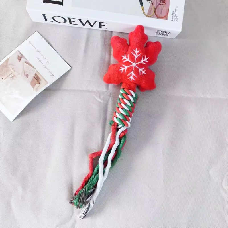 Christmas Dog Toy Supplier - Soft Plush Squeaky Training Toy