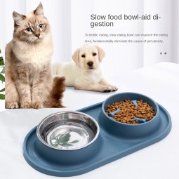 Stainless Steel Dog Bowl Supplier - Dual Anti-Choking Eco-Friendly