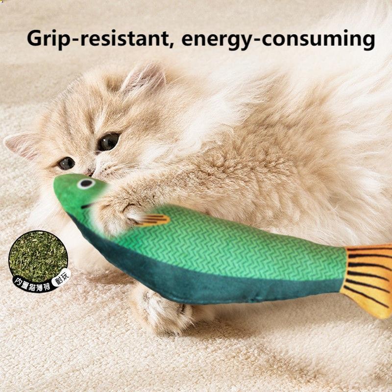 Kitten Chew Toy Manufacturer - Mint Fish Grinding Teeth Relief