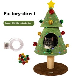 Sisal Cat Toy Rack Factory - Wood Scratch-Resistant Climbing Nest