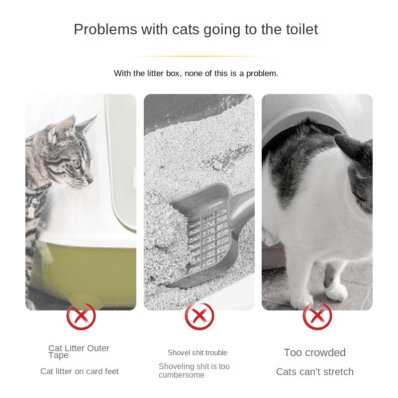 Semi-Enclosed Cat Litter Box Manufacturer - Anti-Splash Easy Clean