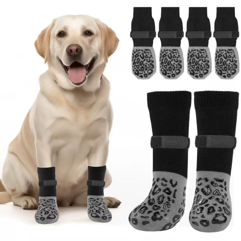 Large Dog Socks Supplier - Anti-Scratch Cotton Mute Foot Cover